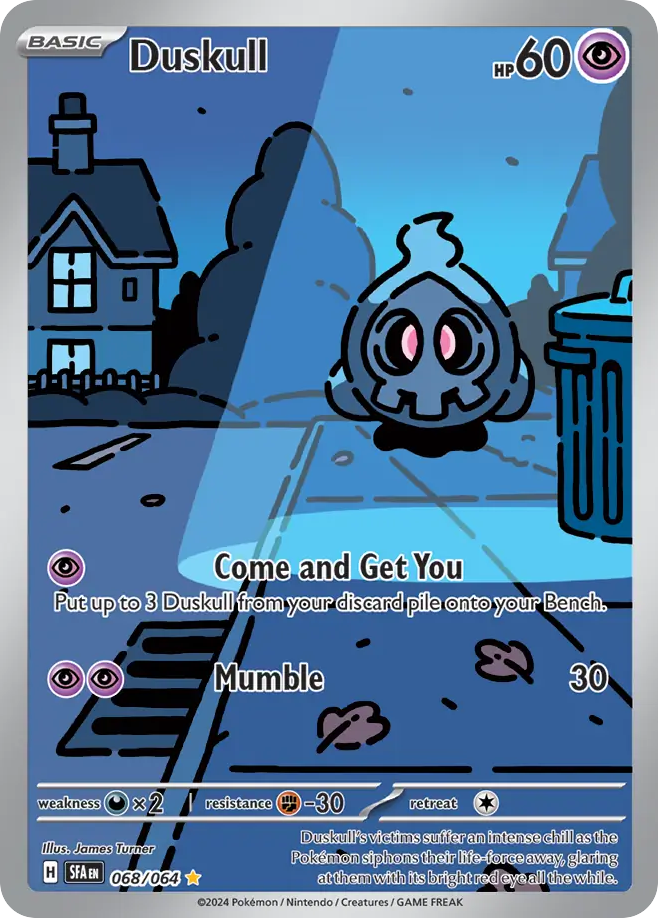 Duskull 68 Shrouded Fable Pokémon card