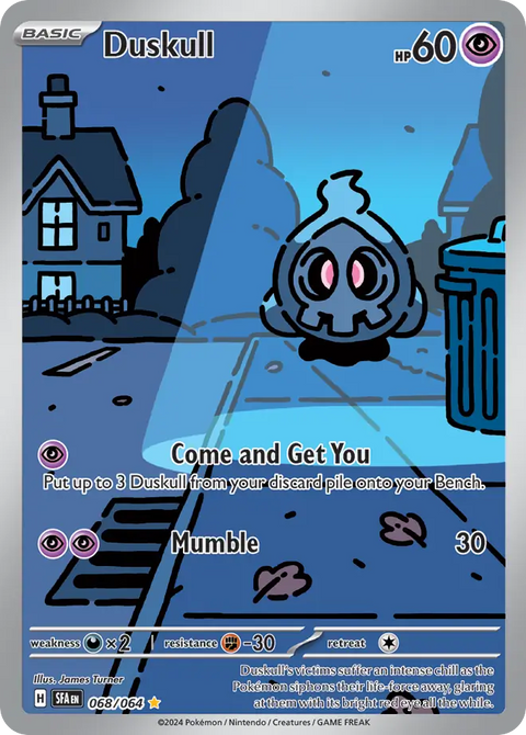 Duskull 68 Shrouded Fable Pokémon card
