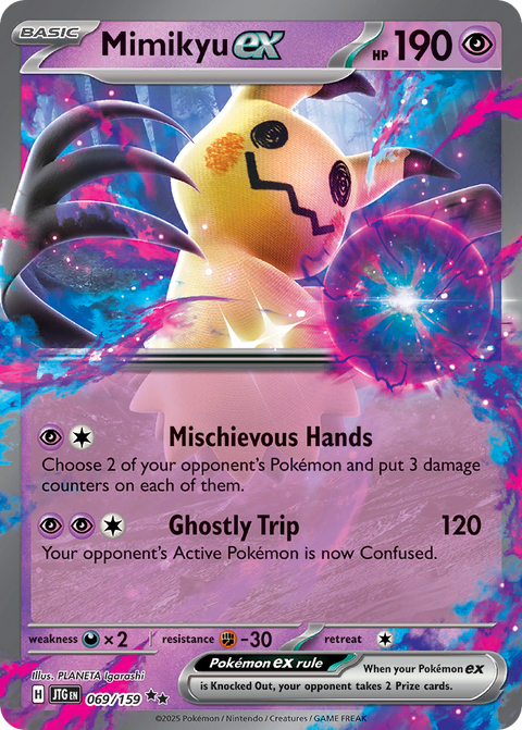 Mimikyu ex 69 Journey Together Pokémon card