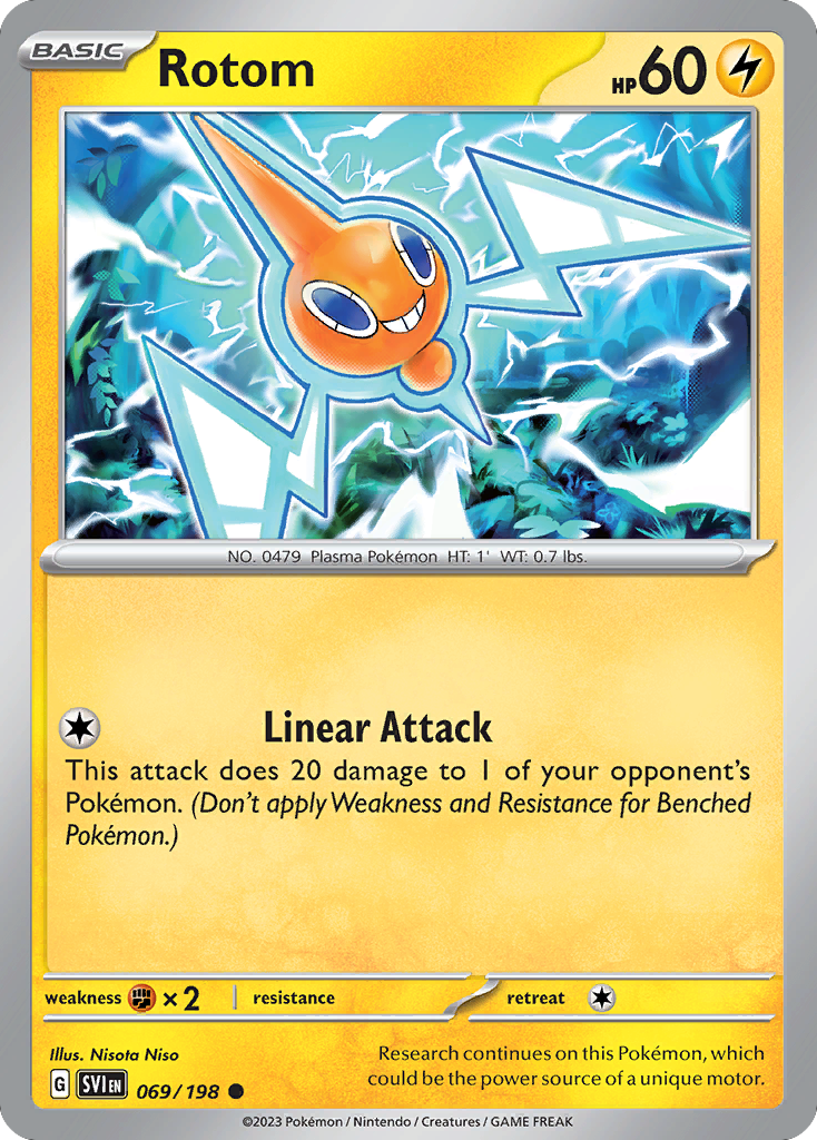 Rotom 69 Scarlet & Violet Pokémon card