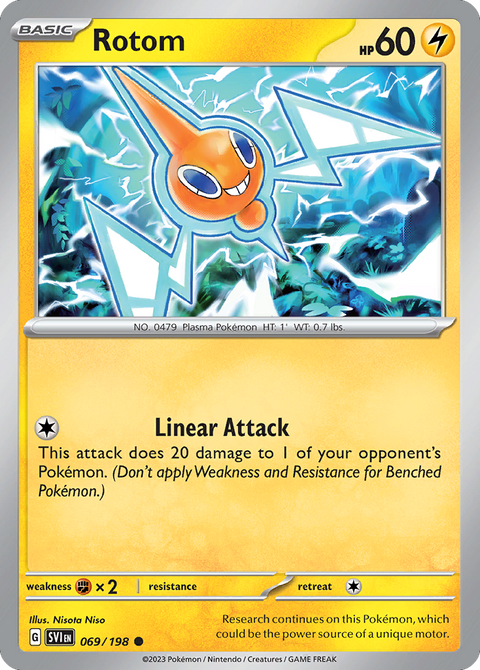 Rotom 69 Scarlet & Violet Pokémon card