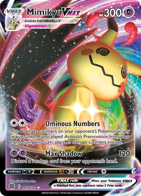 Mimikyu VMAX 69 Brilliant Stars Pokémon card
