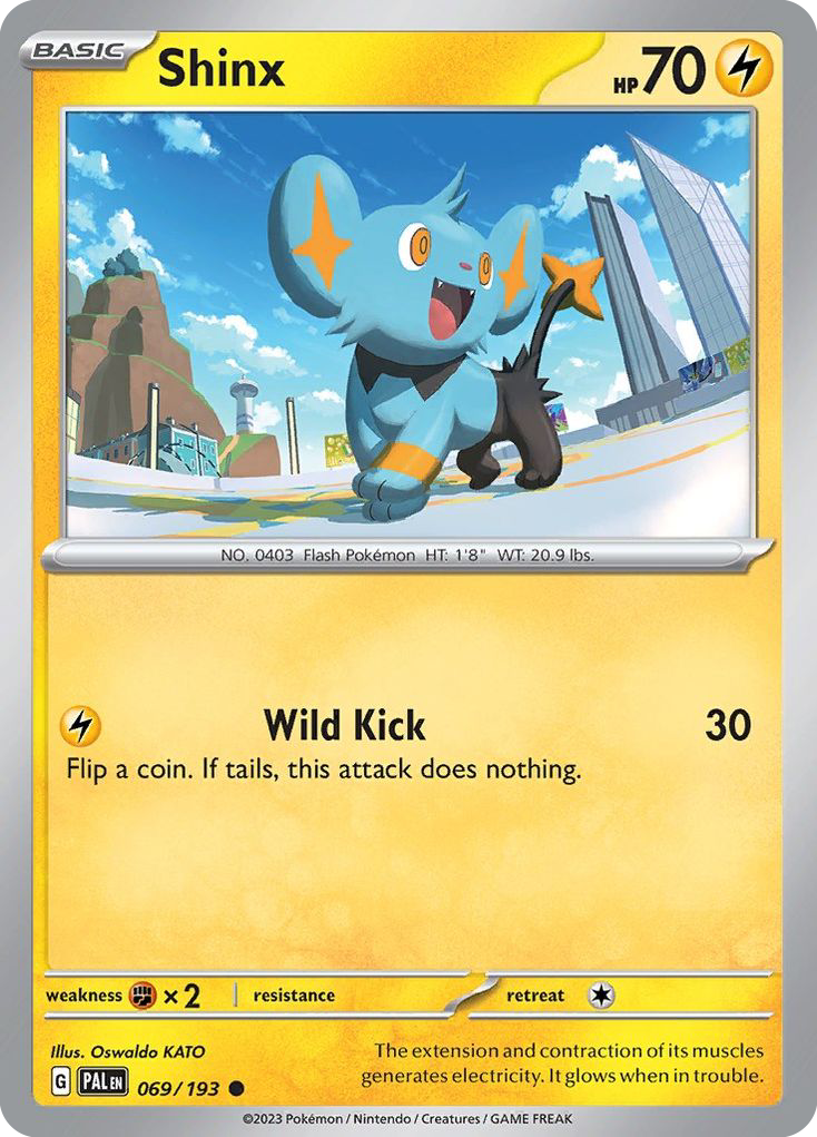 Shinx 69 Paldea Evolved Pokémon card