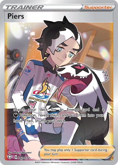 Piers 69 Shining Fates Pokémon card