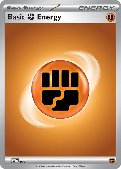 Basic Fighting Energy 6 Scarlet & Violet Energies Pokémon card