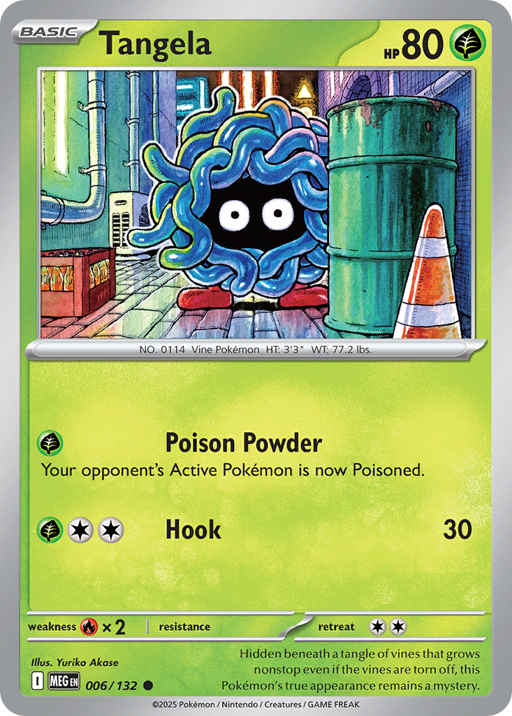 Tangela 6 Mega Evolution Pokémon card
