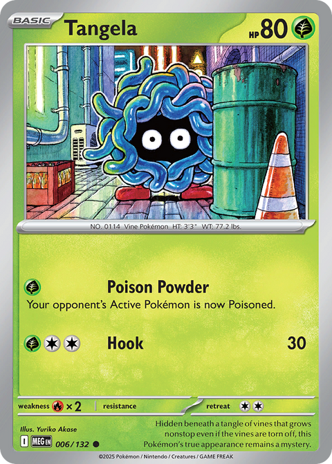 Tangela 6 Mega Evolution Pokémon card