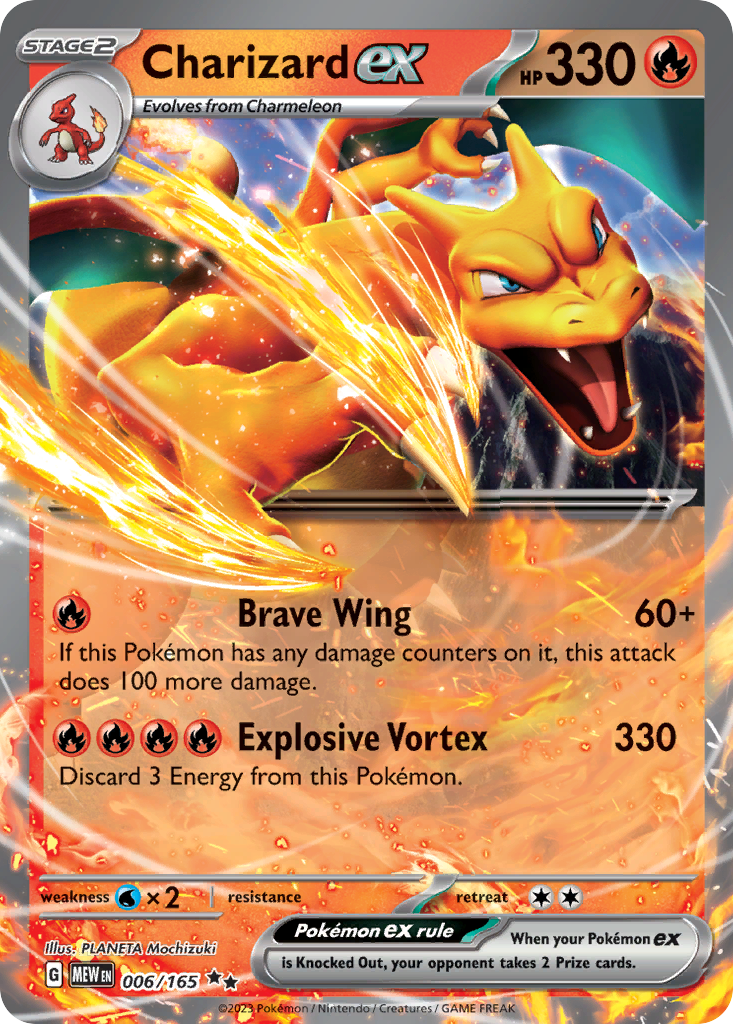 Charizard ex 6 151 Pokémon card