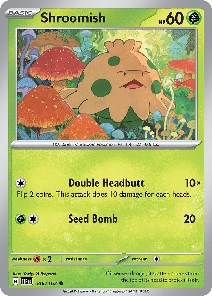 Shroomish 6 Temporal Forces Pokémon card