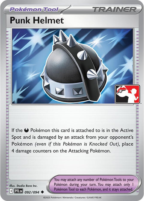Punk Helmet - 092/094 - Prize Pack Series Nine — Play! Pokémon stamped prize pack card