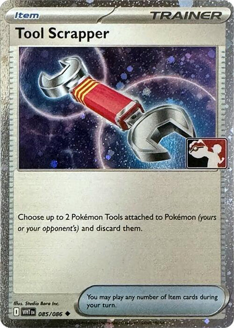 Tool Scrapper - 085/094 - Prize Pack Series Nine — Play! Pokémon stamped prize pack card