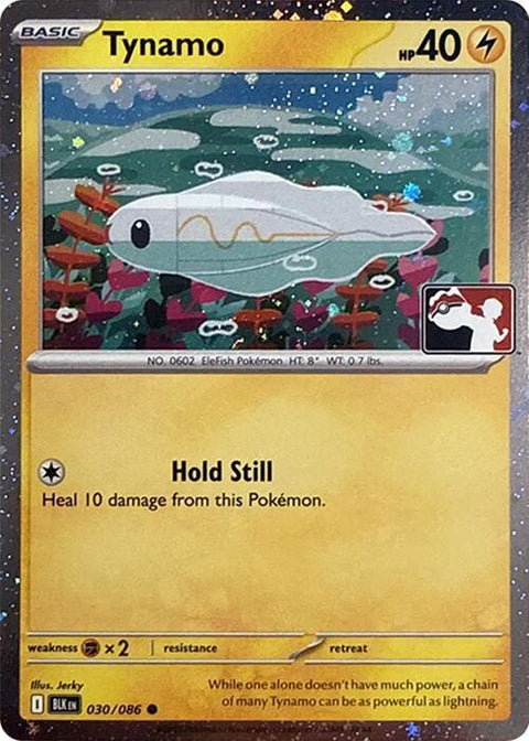 Tynamo - 030/086 - Prize Pack Series Nine — Play! Pokémon stamped prize pack card