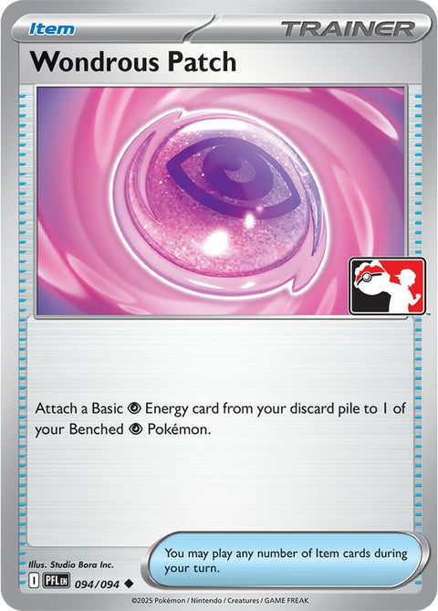 Wondrous Patch - 094/094 - Prize Pack Series Nine — Play! Pokémon stamped prize pack card