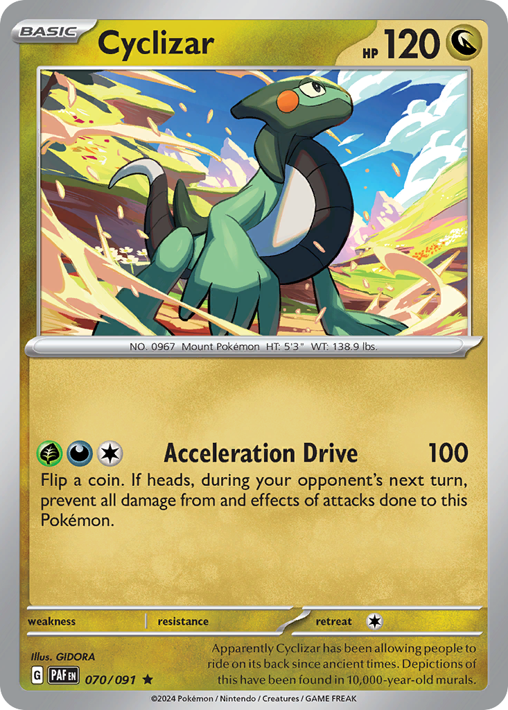 Cyclizar 70 Paldean Fates Pokémon card