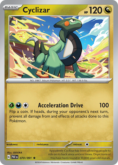 Cyclizar 70 Paldean Fates Pokémon card