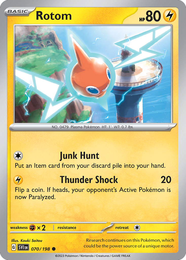Rotom 70 Scarlet & Violet Pokémon card