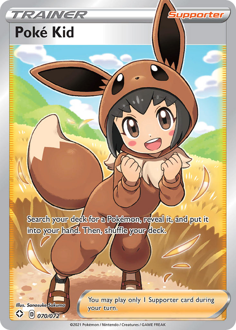 Poké Kid 70 Shining Fates Pokémon card