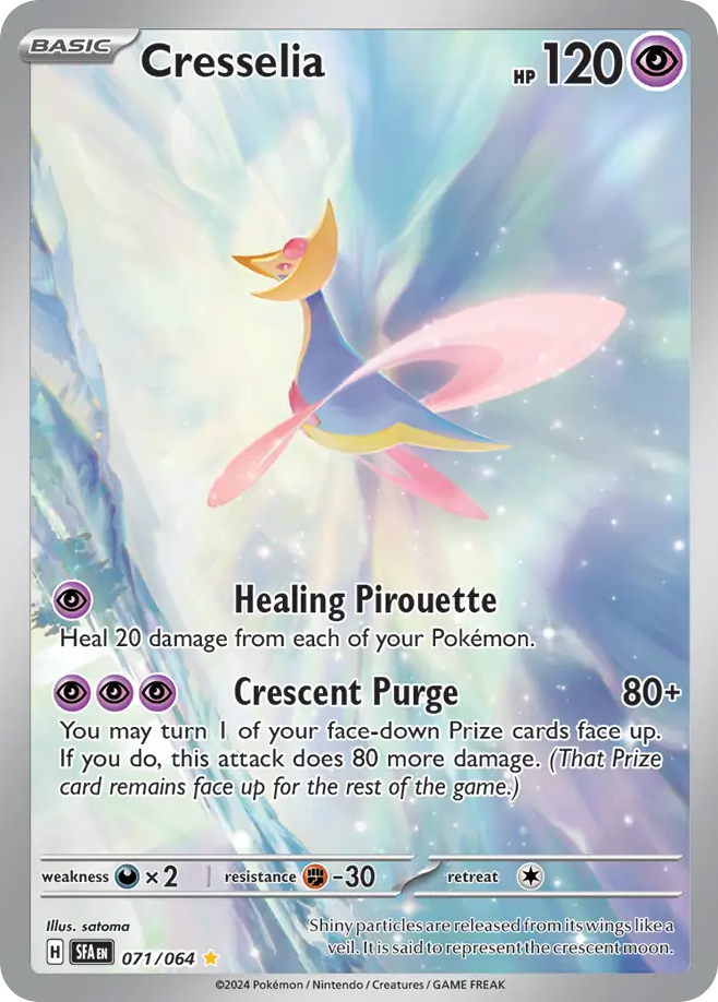 Cresselia 71 Shrouded Fable Pokémon card