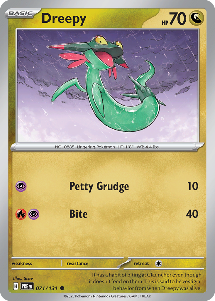 Dreepy 71 Prismatic Evolutions Pokémon card