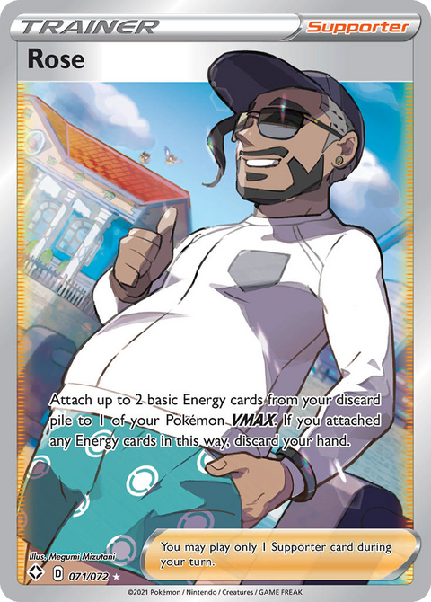 Rose 71 Shining Fates Pokémon card