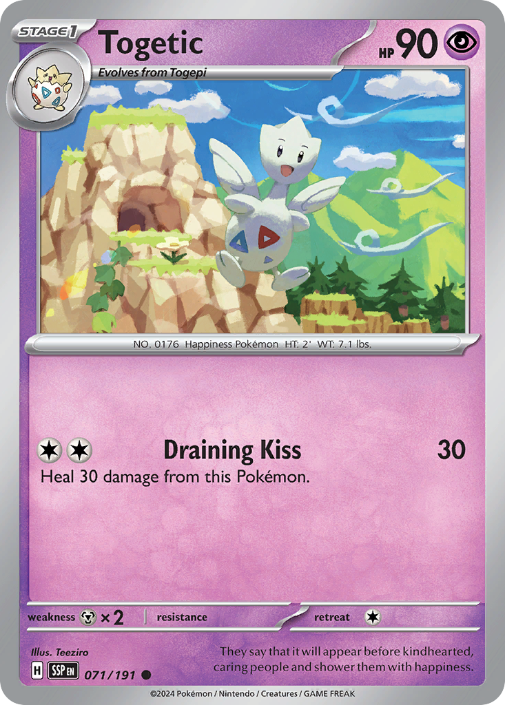 Togetic 71 Surging Sparks Pokémon card