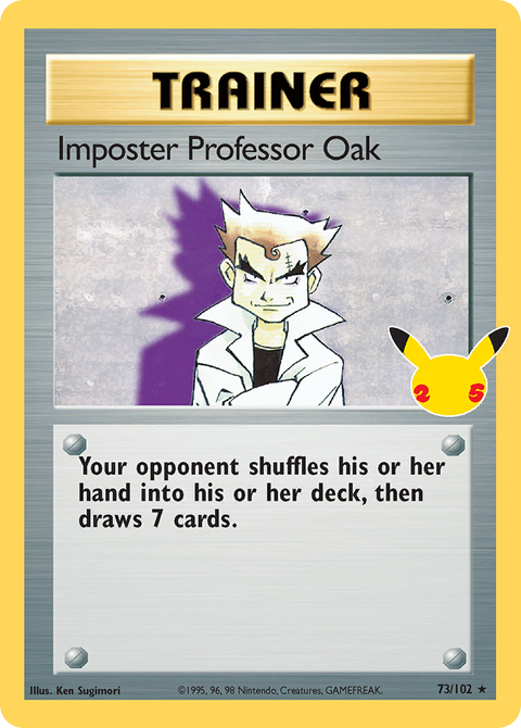 Imposter Professor Oak 73 Celebrations: Classic Collection Pokémon card