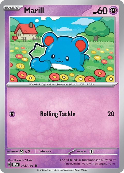 Marill 73 Surging Sparks Pokémon card