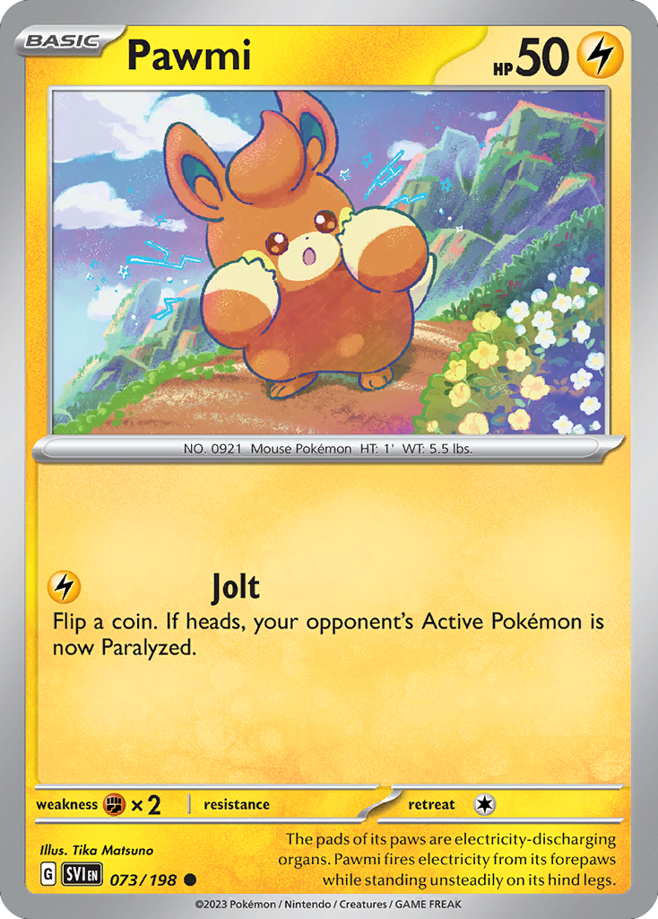 Pawmi 73 Scarlet & Violet Pokémon card