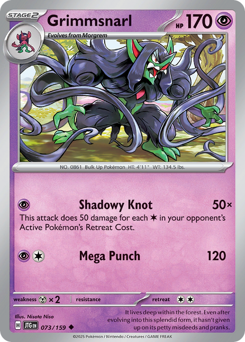 Grimmsnarl 73 Journey Together Pokémon card