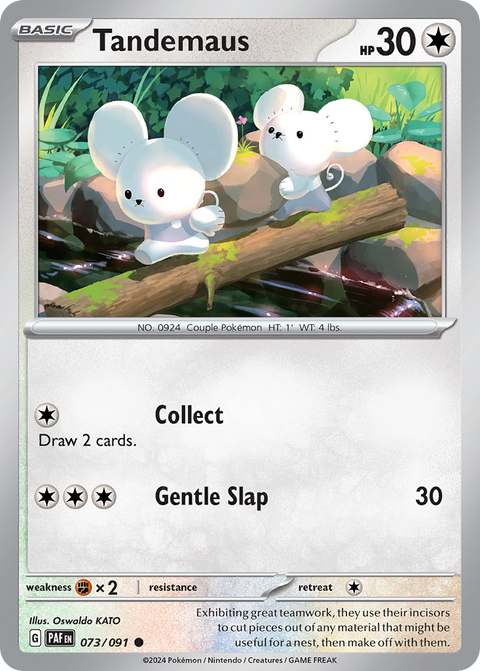 Tandemaus 73 Paldean Fates Pokémon card