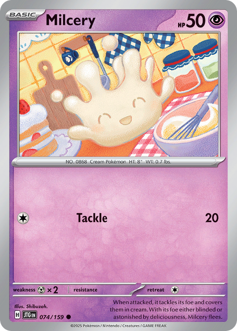 Milcery 74 Journey Together Pokémon card