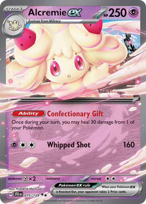 Alcremie ex 75 Journey Together Pokémon card