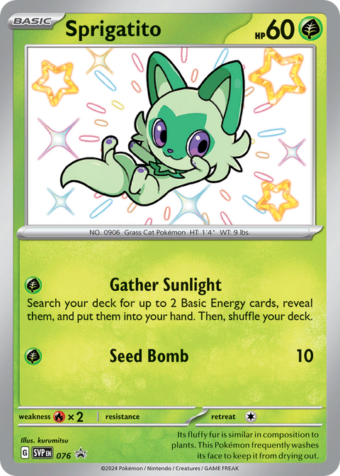 Sprigatito 76 Scarlet & Violet Black Star Promos Pokémon card