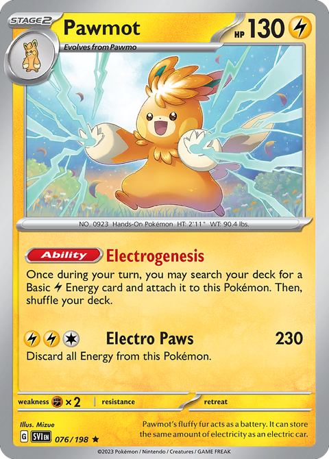 Pawmot 76 Scarlet & Violet Pokémon card