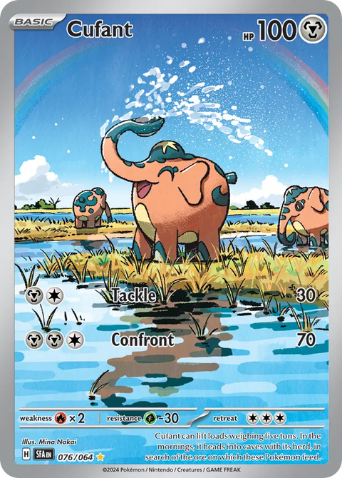 Cufant 76 Shrouded Fable Pokémon card