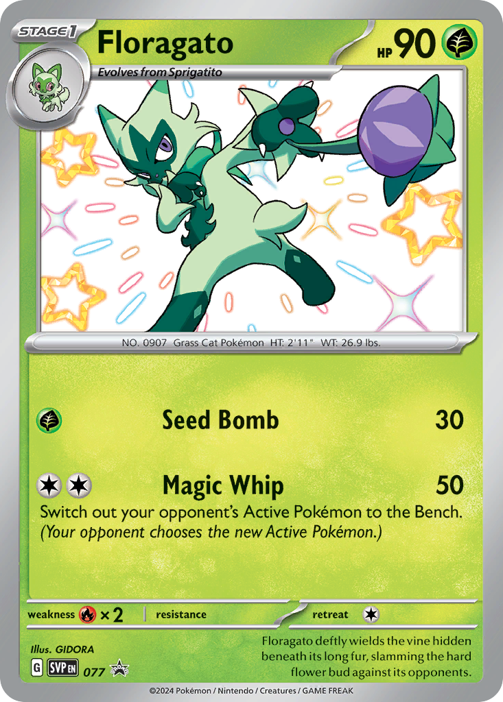 Floragato 77 Scarlet & Violet Black Star Promos Pokémon card