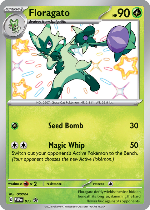 Floragato 77 Scarlet & Violet Black Star Promos Pokémon card