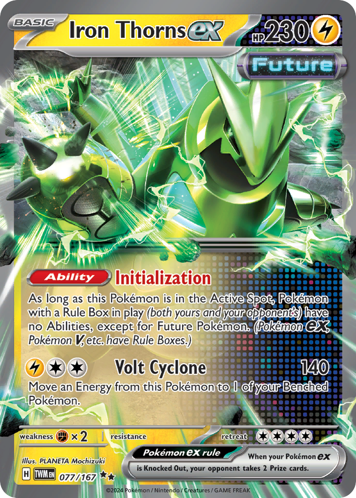 Iron Thorns ex 77 Twilight Masquerade Pokémon card