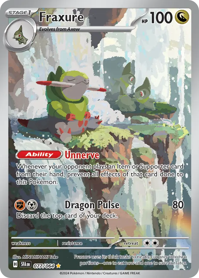 Fraxure 77 Shrouded Fable Pokémon card