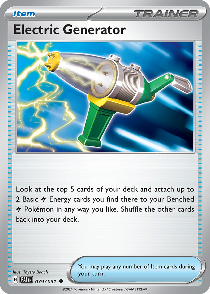 Electric Generator 79 Paldean Fates Pokémon card