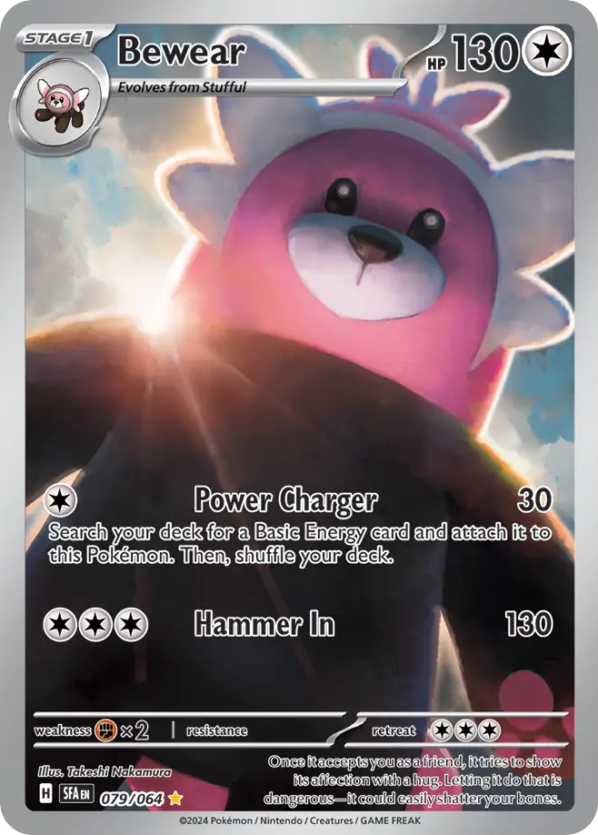 Bewear 79 Shrouded Fable Pokémon card