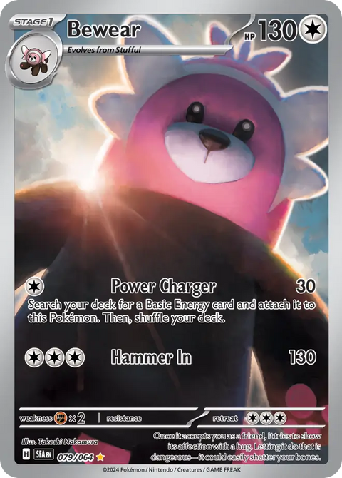 Bewear 79 Shrouded Fable Pokémon card