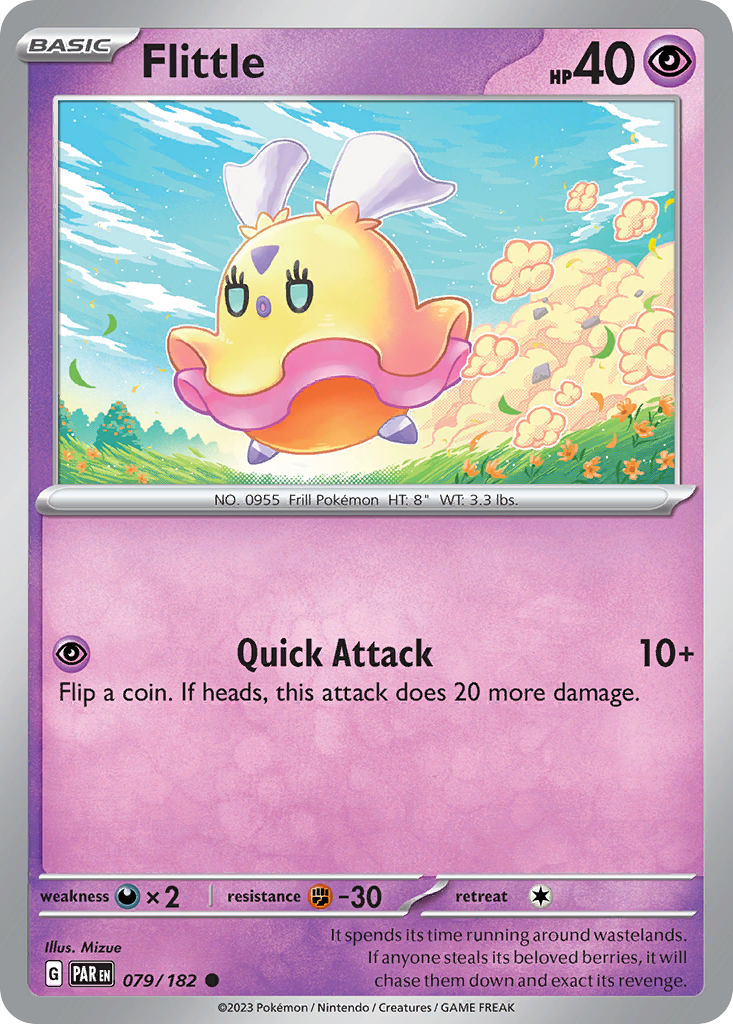 Flittle 79 Paradox Rift Pokémon card