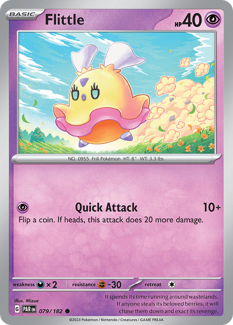 Flittle 79 Paradox Rift Pokémon card