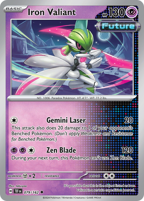 Iron Valiant 79 Temporal Forces Pokémon card