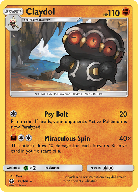 Claydol 79 Celestial Storm Pokémon card