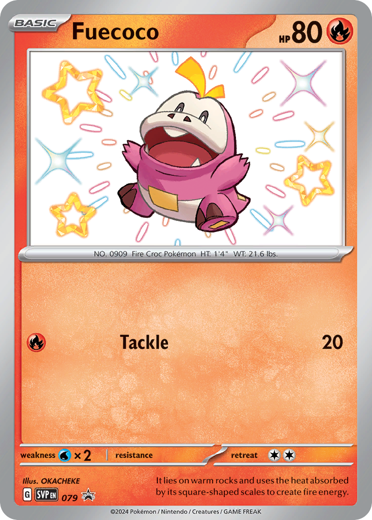 Fuecoco 79 Scarlet & Violet Black Star Promos Pokémon card