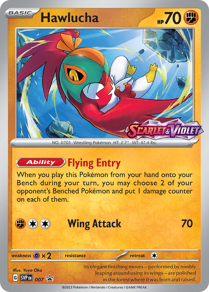 Hawlucha 7 Scarlet & Violet Black Star Promos Pokémon card