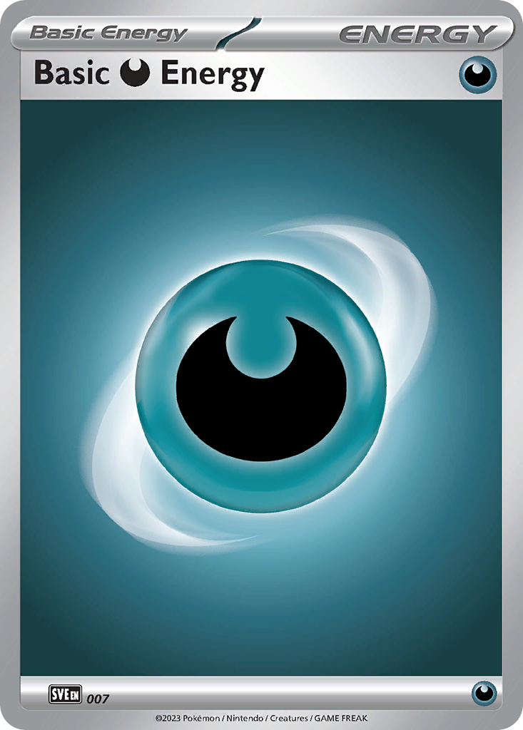 Basic Darkness Energy 7 Scarlet & Violet Energies Pokémon card