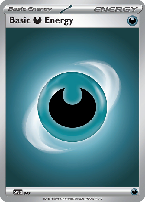 Basic Darkness Energy 7 Scarlet & Violet Energies Pokémon card